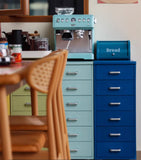 Craftuneed 1:6 Scale Miniature Drawer Cabinet Set of 8 Colourful Kitchen or Office Storage Furniture for Dollhouse