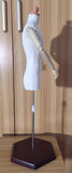 Craftuneed BJD Doll Mannequin with Arms Pinhable Adjustable Dress Form Poseable Armature Sewing Stand for 1/4 &amp; 1/6 Scale Dolls