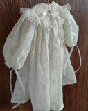 Handmade Victorian Doll Nightgown Miniature Ivory Lace Chiffon Dress 1/6 1/4 1/3 Scale