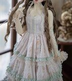 Victorian Rococo Floral Doll Dress Set Handmade Miniature Outfit 1/6 1/4 1/3 Scale