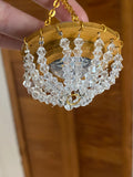 Craftuneed Handmade 1:6 miniature dollhouse chandelier doll ceiling lighting props