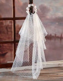 Handmade Doll Wedding Dress Miniature Bridal Princess Gown with Veil 1/6 1/4 1/3 Scale