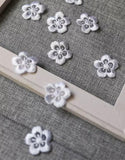 Ivory Floral Lace Applique Bundle Beaded, Sequin Bridal Embroidered Flower Patches