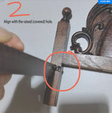Miniature Doll Bed 1:6 Scale Vintage Style Wooden Dollhouse Bed Frame Unassembled