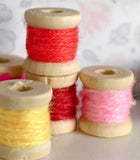 Handmade 1:6 Scale Miniature Thread & Lace Storage Rack Set Wooden Dollhouse Sewing Room Decor