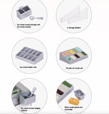 Craftuneed 1:6 Scale Miniature Ice Cream Display Freezer Cabinet with Scoops and Removable Ice Cream Rack Dollhouse Kitchen Furniture