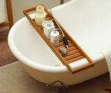 Craftuneed 1:6 Scale Miniature Vintage Clawfoot Bathtub and Freestanding Faucet Dollhouse Bathroom Bath Furniture For Fashion Dolls