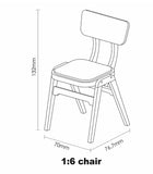 Dollhouse Folding Table and Chair Set Miniature Furniture Dining Set 1/6 1/12 Scales