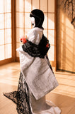 Handmade Doll Kimono Miniature Japanese Style Traditional Outfit with Obi 1/4 1/3 Scale