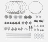 Bundle 3 Storage Boxes with Charms Adjustable Bangles jewellery making kit necklace bracelet pendants findings