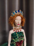 Handmade 1:6 Scale Doll Crown Miniature Crystal Tiara for Fashion Dolls (Multi-Color)
