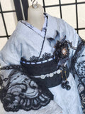 Handmade Doll Kimono Miniature Japanese Style Traditional Outfit with Obi 1/4 1/3 Scale