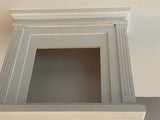 Handmade 1:6 Scale Dollhouse Fireplace with Mini Wood Bundle Miniature Wooden Furniture