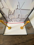 Craftuneed 1:6 Scale Academy Awards-themed Doll Display Case with Scenic Backdrop Miniature Dustproof Showcase Box with Minor Defect