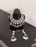1:6 Scale Doll Jewelry Set Handmade Miniature Rhinestone Necklace and Earrings Accessories