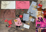 Craftuneed 1:6 miniature doll faux leather handbag accessories DIY craft kit for dollhouse handbag making