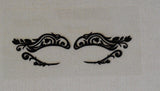 black eye shadows tattoo sticker Festival temporary face lace art tattoos sticker Per Pair