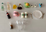 Craftuneed handmade miniature dollhouse mini assorted food and drink accessory props for barbie doll