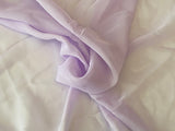 Craftuneed light lilac chiffon fabric sewing clothing Polyester chiffon 150cm wide Per 1 Meter