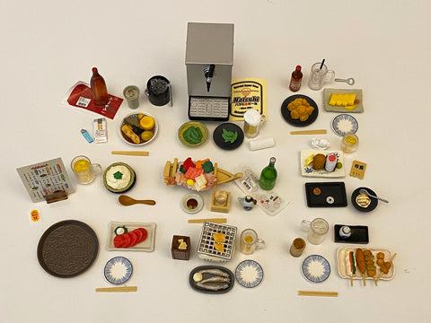 Craftuneed 1:6 miniature dollhouse mini assorted Japanese restaurant sushi food and drink props for Barbie doll