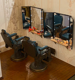 Craftuneed Handmade 1:6 miniature dollhouse hair salon chair armchair mirror furniture props for doll