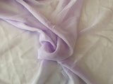 Craftuneed light lilac chiffon fabric sewing clothing Polyester chiffon 150cm wide Per 1 Meter