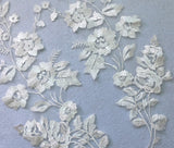 Craftuneed A mirror match pair bridal wedding floral lace applique sew on flower lace motif patch for dress sewing
