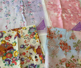 Craftuneed Premium 100% cotton Japanese flower print handkerchief Ladies Hankies multi size available Perfect gift