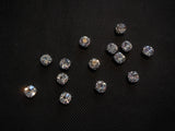 20pcs Silver sew on Rhinestones Bridal Wedding Sewing beads Any purpose diy 8mm