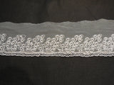 Off White 3d leaves lace trim / dress hemming trim in 477cm length is for sale