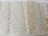 Craftuneed Job lot 5ps gold floral tulle fabric and lace appliques motif patch for doll making