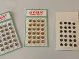 Craftuneed 72 sets mini metal press stud snap fastener for doll clothes making 6mm diameter