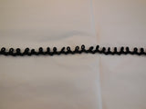 Black Cotton Bridal sewing Corset Lacing elastic button loops 1cm gap