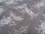ivory soft floral lace fabric with eyelash lace border fabric Sold by Per Sheet 120cm X 158cm.