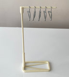 Craftuneed 1:6 miniature dollhouse iron & ironing board clothes stand hangers set for barbie doll