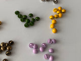 Craftuneed Job lot 120pcs doll making buttons mini buttons 4mm diameter for doll clothes