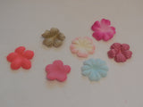 10pieces Fabric flower floral petals bridal wedding craft diy various colours