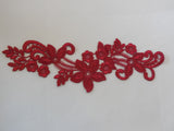 Dress making sewing lace applique / floral applique lace motif various colours