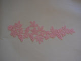 A bridal floral lace Applique / cotton lace motif is for sale.various colours sold by piece