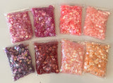 Craftuneed Job lot multi colours 6mm hologram round cupped sequins for craft making approx 1200 each pack