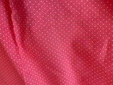Craftuneed 3.5meter red mixing pink polka dot cotton fabric for dress sewing craft 150cm fabric width