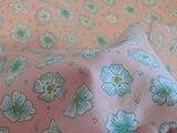Rabbit or flower thick cotton Linen fabric Idea for home DIY Sold by per0.5meter
