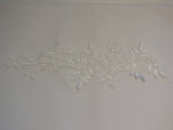 A Large Bridal wedding floral lace applique sewing lace motif . Various colours