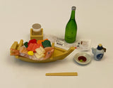 Craftuneed 1:6 miniature dollhouse mini assorted Japanese restaurant sushi food and drink props for Barbie doll