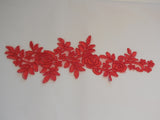 A Large Bridal wedding floral lace applique sewing lace motif . Various colours