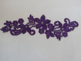 Dress making sewing lace applique / floral applique lace motif various colours