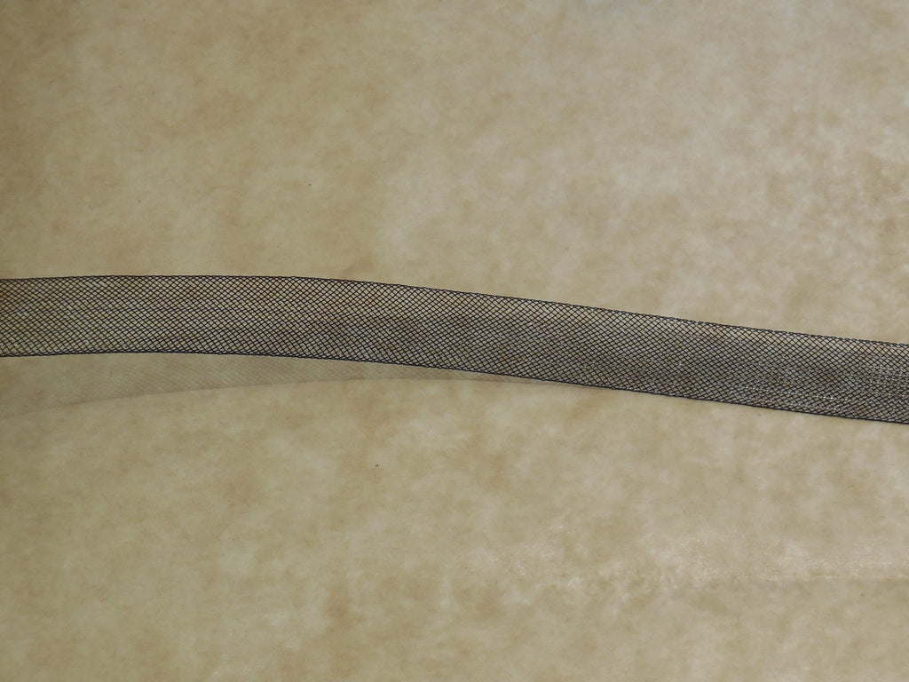 1.5cm wide Black or white Crinoline horse hair braid flexible sinamay millinery hat trim. Per Meter