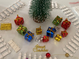 Craftuneed miniature mini Christmas tree decoration set for doll Xmas tree props scene