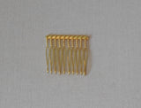 2 pieces of silver or gold small hair combs diy bridal wedding metal hair combs are for sale. sold by per 2 pieces of combs