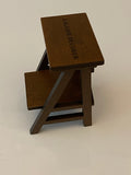 Craftuneed handmade 1:6 mini wood chair for doll miniature barbie doll seat furniture props